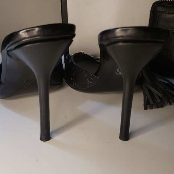 GUCCI GG Leather Monogram Wallet Wristlet and Horsebit Heels Bundle - Picture 8 of 17